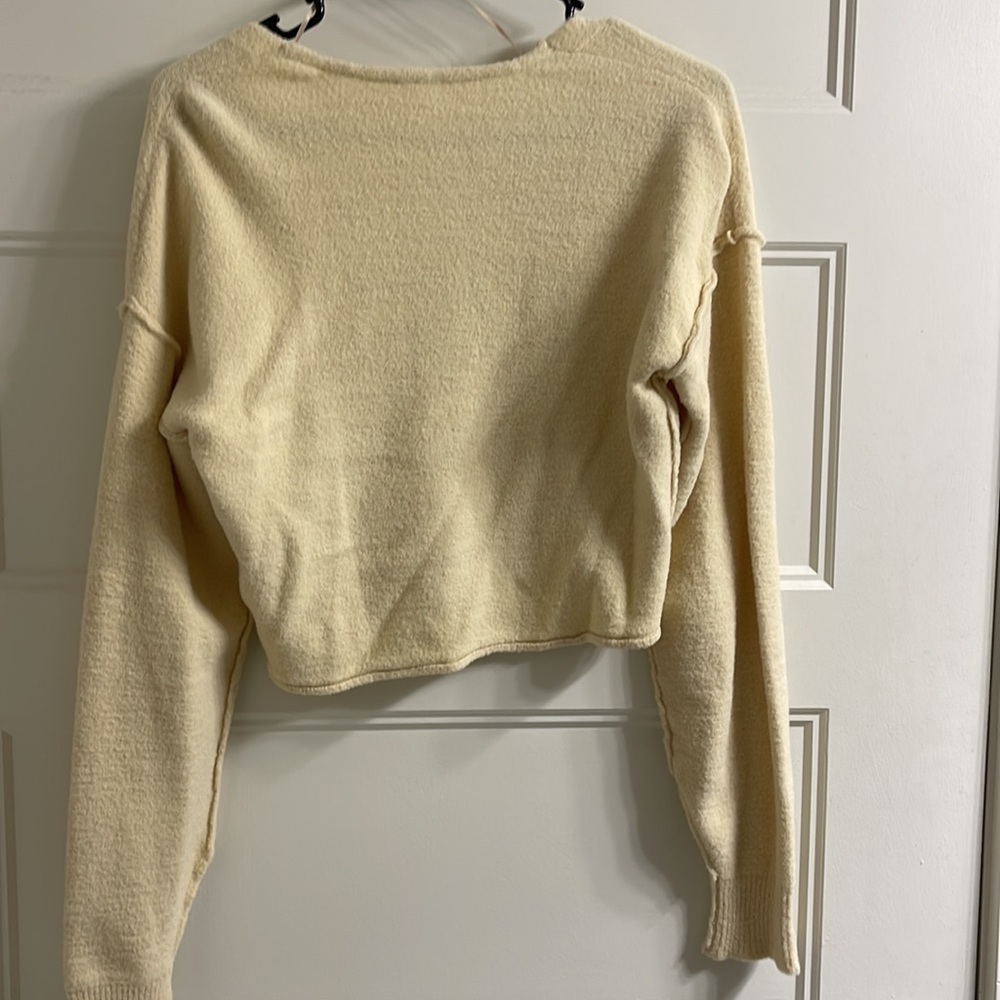 Free People Cropped Button Cardigan - Picture 4 of 6